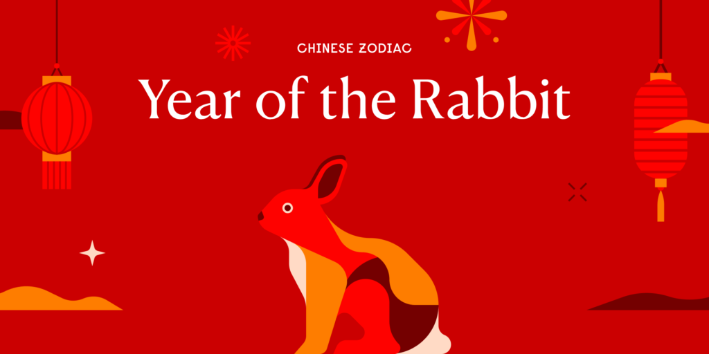 Lunar NEW YEAR 2023 Hopping Year Rabbit